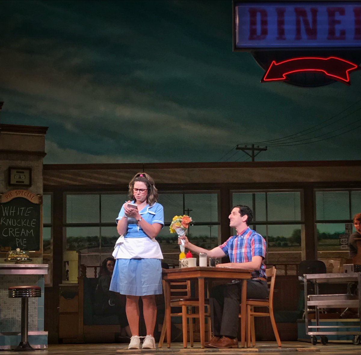 He sees me. #WaitressMusical