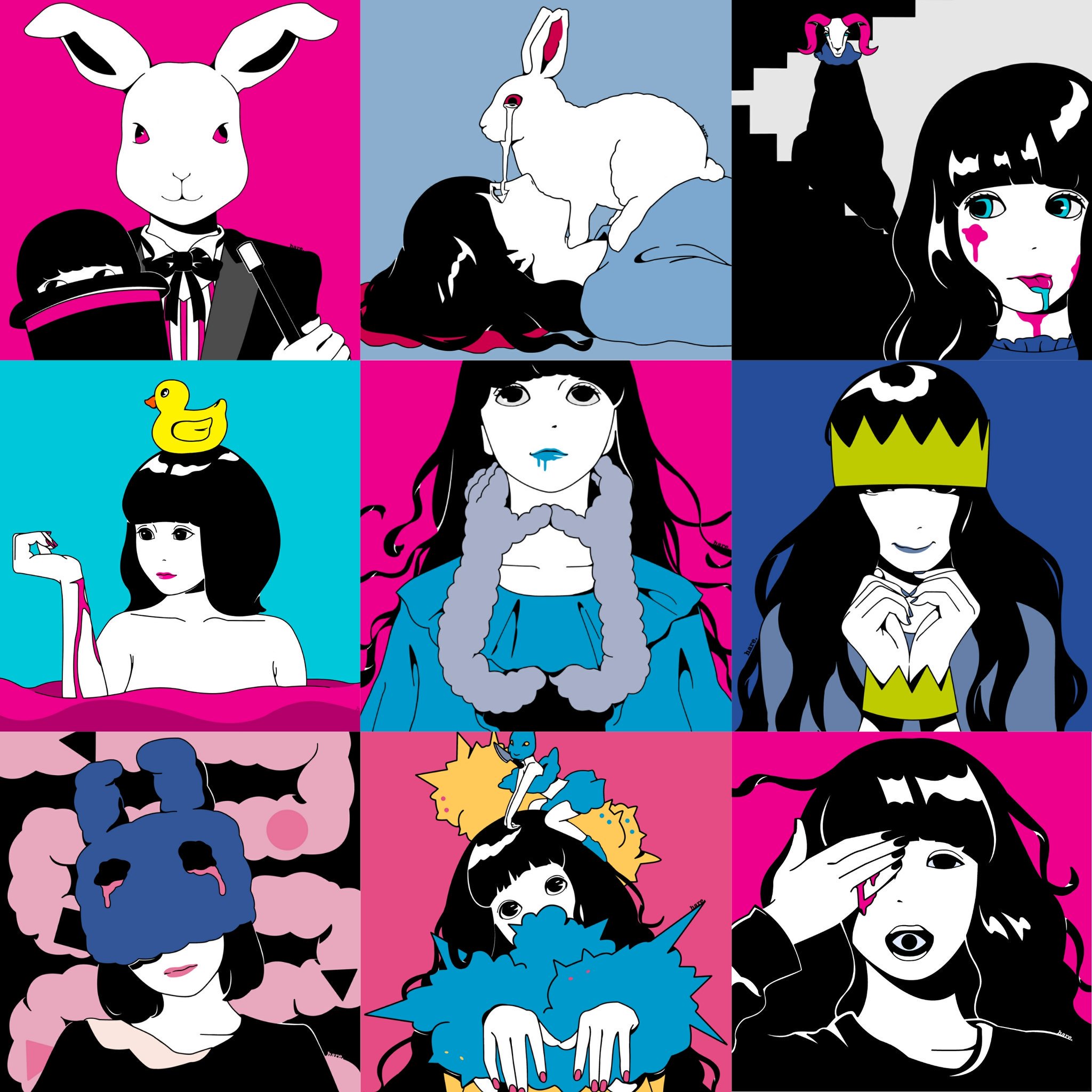 平日ショッピングモールの椅子にいる婆 Hare さんのイラストむっちゃ可愛いからほんとオススメ T Co Hxekbag2hm Twitter