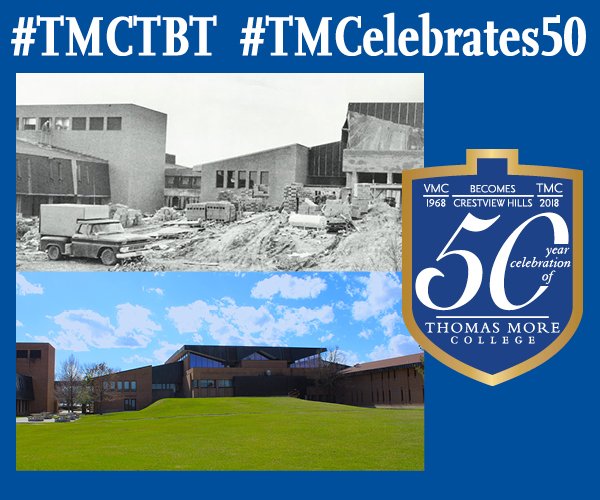 ThomasMoreAlum's tweet photo. 50 years later construction has been done and look how nice the back side of our Science Building is!
#TMCTBT #TMCelebrates50 https://t.co/Js2Qw8GuiO