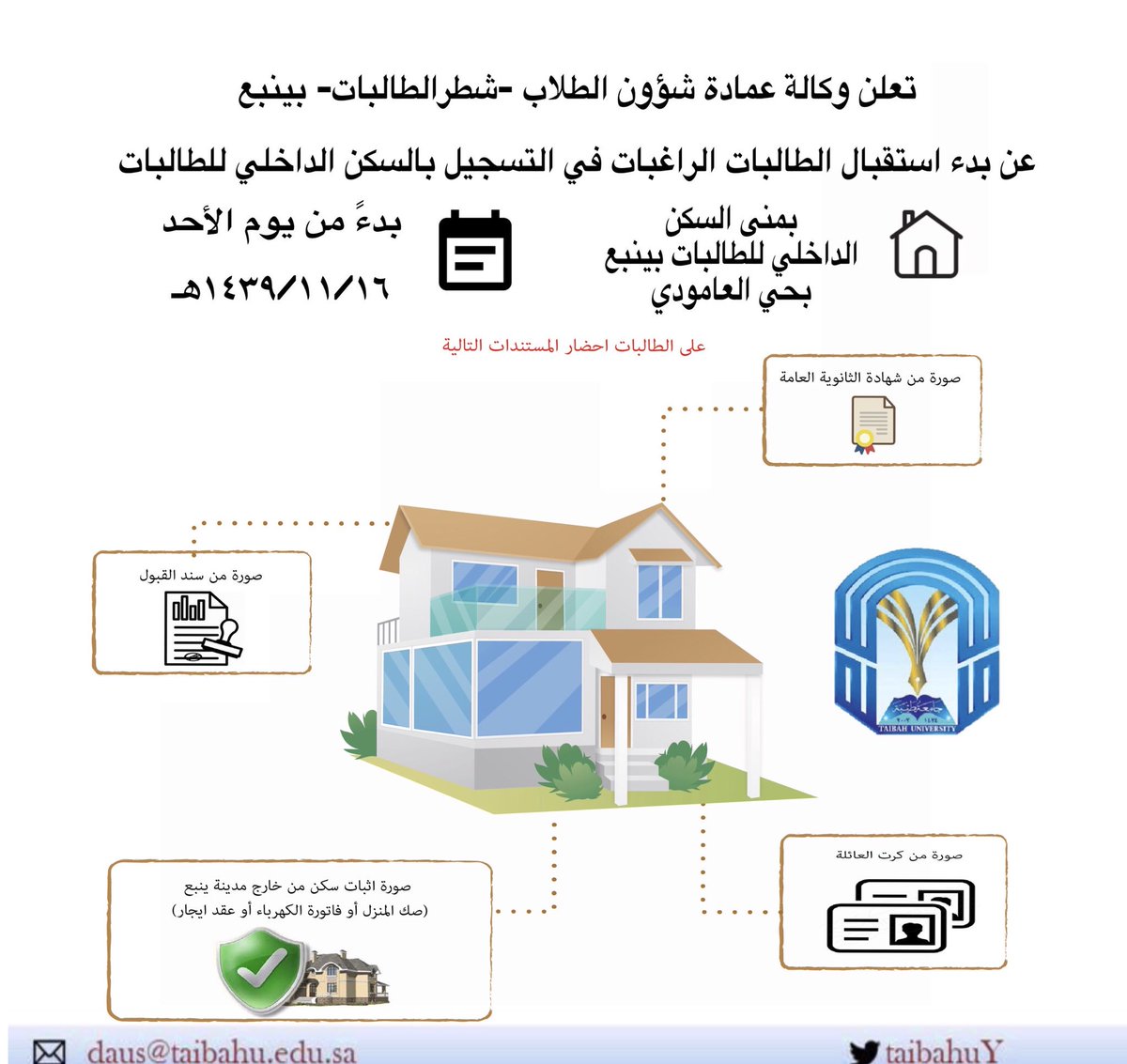 مواعيد التسجيل في جامعة طيبة 1440 1441هـ بكالوريوس وكليات المجتمع شبكة نور التعليمية