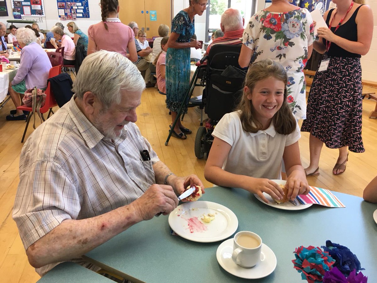 Our Year 6 pupils were back in <a href="/Shaldon_Primary/">Shaldon Primary</a> today to bid farewell to their pen pals and mentors, before the children move on to secondary school in September. They all enjoyed a chat over a delicious cream tea! <a href="/VIH_devon/">Volunteering in Health</a> #charactereducation