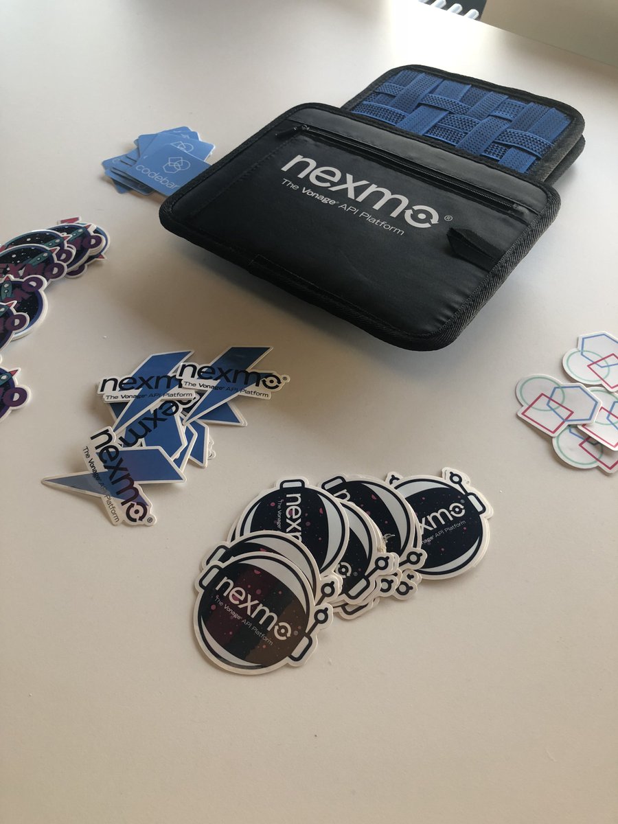 codebarEd's tweet photo. We had some freebies from @nexmodev, thank you very much, all of our students were happy with the cable tidy that you sent. #awesome #codebarEd #API #webdev #Edinburgh https://t.co/cUs8E7ZYJu