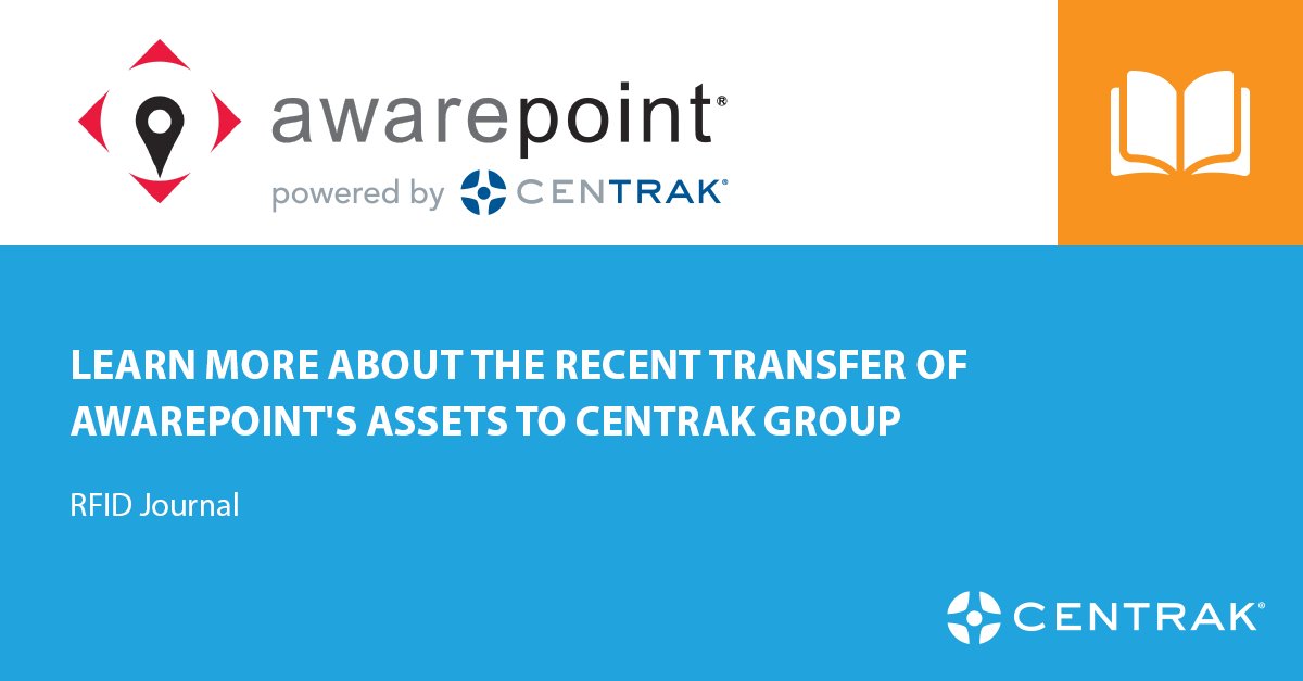 CenTrak's tweet photo. Read the latest from CenTrak CEO, Ari Naim, in this RFID Journal article on the recent transfer of AwarePoint's Assets #RTLS #HealthcareIT https://t.co/KxvCAFOHvK https://t.co/usKu65TKEf