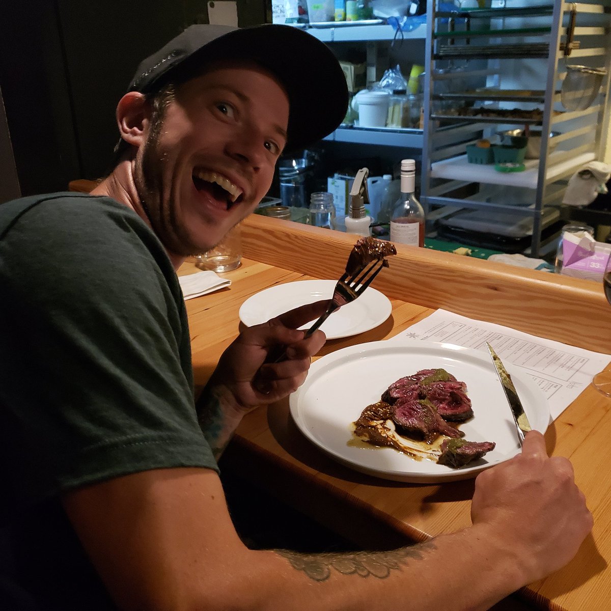 NowhereVic's tweet image. Waygu hanger steak, multiple moles.  Also gabe.   #gabestagram #jumbosized #wagyu  

Open at 5 tonight, got some early eve walk in space so pop in early!