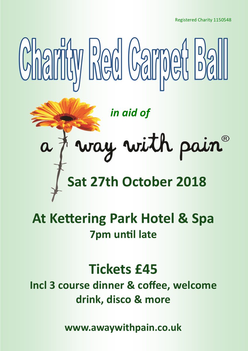 awaywithpain's tweet photo. Our first Charity Red Carpet Ball now all organised. Please retweet and spread the word! https://t.co/KZDyTtsB5t