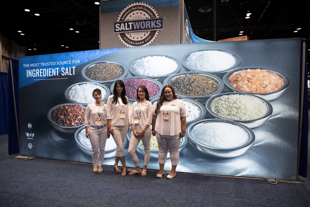 SaltWorksInc's tweet photo. Thank you to everyone who stopped by our booth at #IFT2018! @IFT
#tradeshowbooth #tradeshow #seasalt #IFT #ingredients https://t.co/Pb1zSGpvMJ