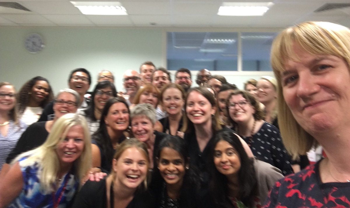 CarersUK's tweet photo. The Carers UK team saying a fond farewell and goodbye to our amazing chief executive @HelenaHerklots. Thanks for everything you’ve done for #carers! https://t.co/tmixJ0Y1MF