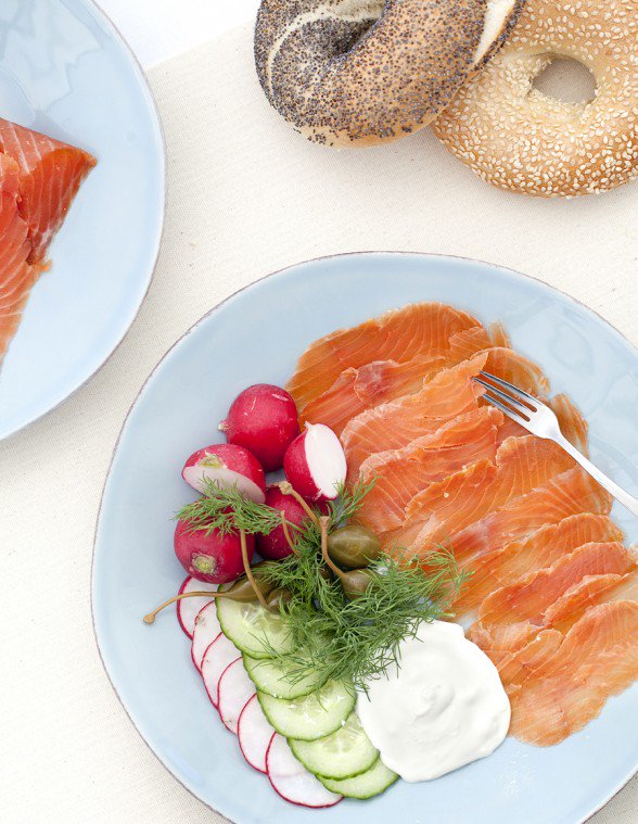 jennsilverberg's tweet photo. What do you eat with bagels? Chef @CassyVires makes a mean salt-cured salmon. #NationalBagelfestDay #foodphotography for @feastmag https://t.co/lDEuICy0FS