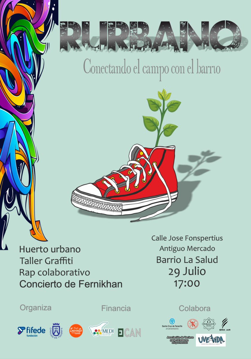 fifedetenerife's tweet photo. El equipo de Iníciate de Santa Cruz organizará RURBANO, una feria diseñada pensando en la creación de espacios comunitarios dentro del vecindario, fomentando las acciones cooperativas que se desarrollan en los barrios. 
#GenerandoOportunidades 
#Empleo 
#ProyectoIniciate https://t.co/MytT867zex
