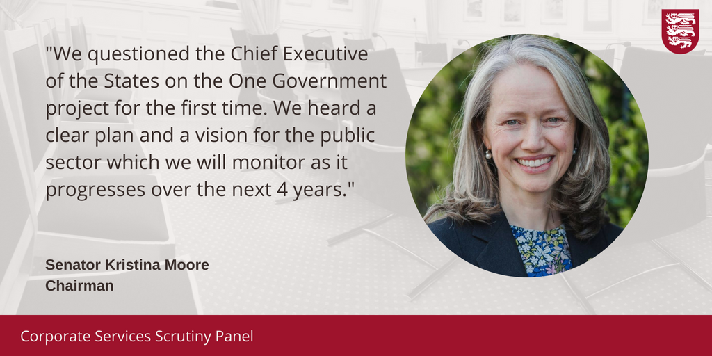 Corporate Services Panel Chair <a href="/Moore4Jersey/">Kristina Moore</a> has commented on the plans for public sector reform set out by <a href="/StatesofJersey/">ᴺᵒᵗ ᵗʰᵉ 𝐒𝐭𝐚𝐭𝐞𝐬 𝐎𝐟 𝐉𝐞𝐫𝐬𝐞𝐲</a> Chief Exec Charlie Parker in a public hearing yesterday. A transcript of the hearing will be available on scrutiny.gov.je soon. #ScrutinyJSY