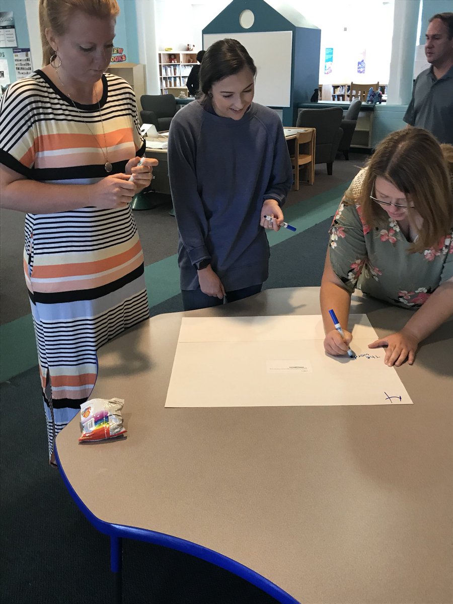 rockyriverelem's tweet photo. RRES teachers are doing hard work analyzing the math standards. #RRESSummerPD18 https://t.co/iF78HFXDYH