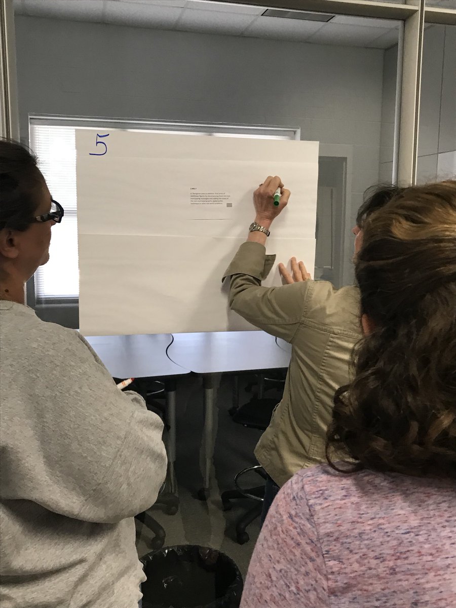 rockyriverelem's tweet photo. RRES teachers are doing hard work analyzing the math standards. #RRESSummerPD18 https://t.co/iF78HFXDYH