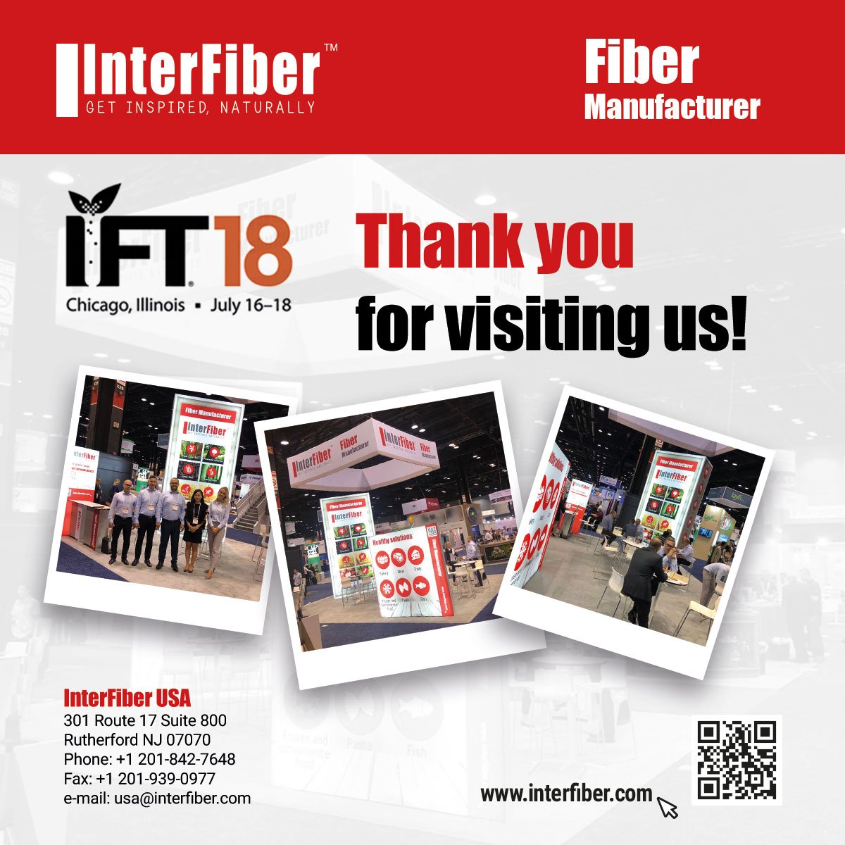 Inter_Fiber's tweet image. A big thank you to everyone who visited our booth during IFT18! It was a great pleasure for our team to talk to you, we really enjoyed every single visit. :-) Let's keep in touch: lnkd.in/gkvZeM5
#interfiber #ift18 #fiber