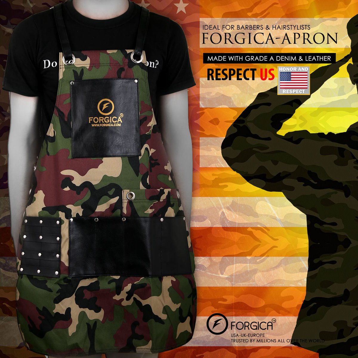 forgica's tweet photo. Forgica Barber Commando Aprons Waterproof A cool way to keep your tools. #shavette #barberrazor #apron #aprons #barberapron #barberapparel #kitchendesign #barbershopconnection #barberlife https://t.co/pgw0RM6OlP
