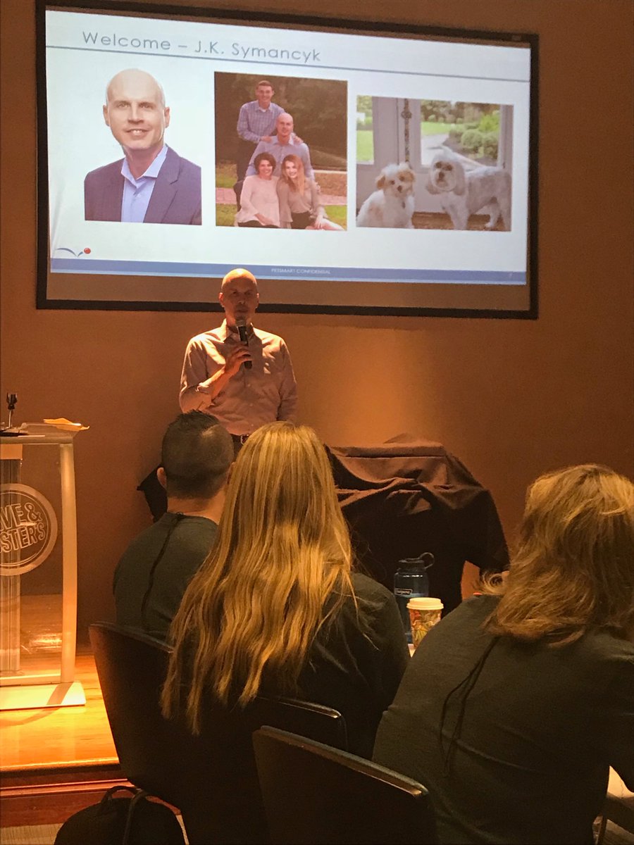Our new CEO JK Symancyk spending time with our HRTeam #lifeatpetsmart