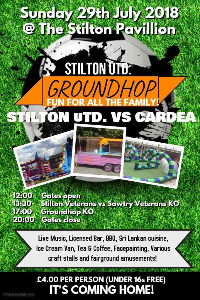 Football really is coming home our first senior game in the Stilton village for 15 years ⚽️ make sure you come along and show your support it will be a great day 👌🏻<a href="/PDFLUK/">Peterborough & District Football League</a> @UCLPDFLHop2018 <a href="/PTAlanSwann/">Alan Swann</a> @CardeaFC <a href="/SawtryFC/">Sawtry FC</a>
