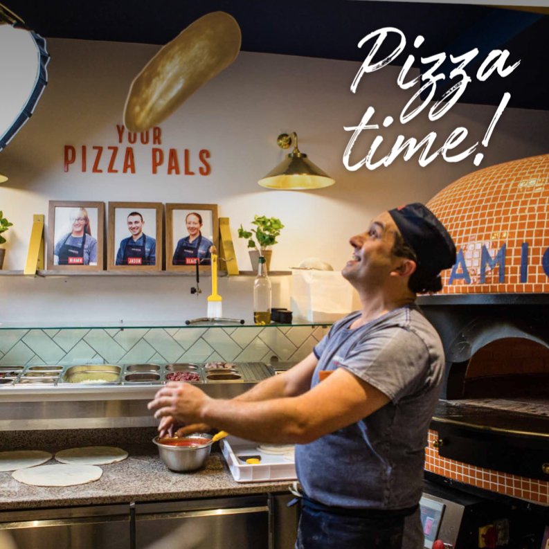 caramicopizza's tweet photo. Our dough pro really knows how to put on a show. #thecheesierthebetter #pizza #Cork #Ireland https://t.co/NdMQSPBbbg