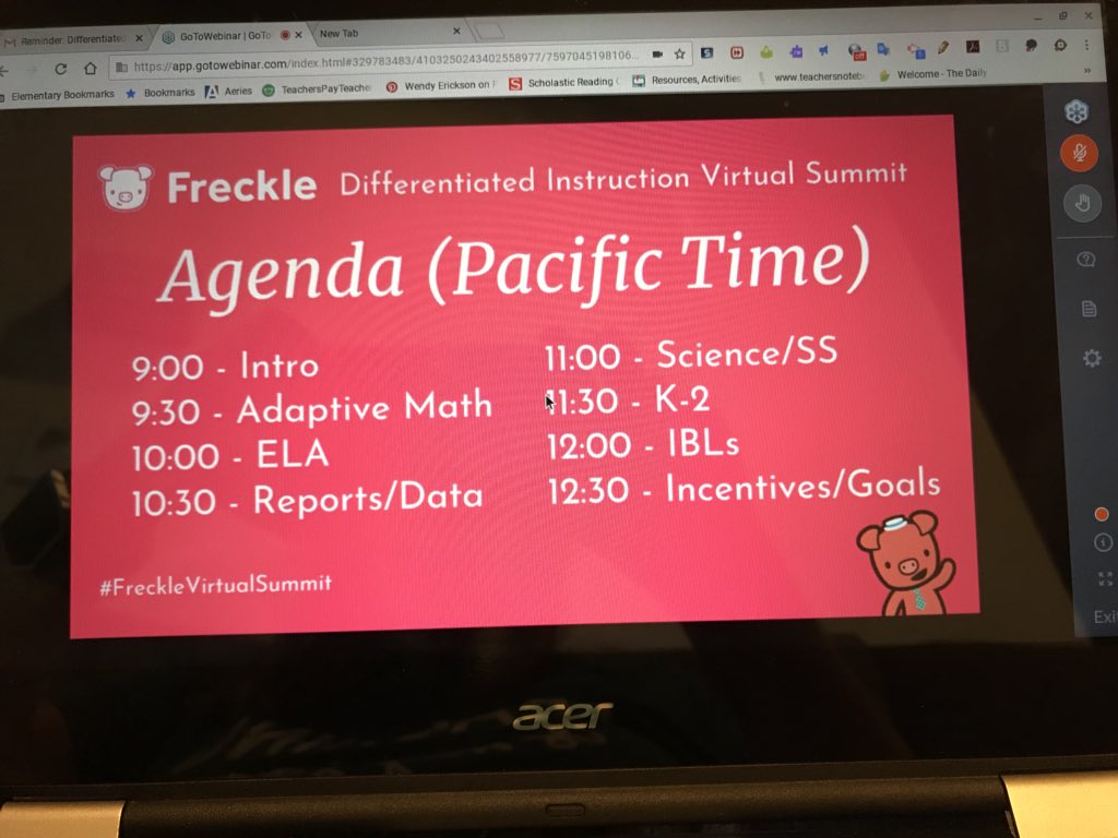 wendyerickson21's tweet photo. Always learning, summer vacation!! #FreckleVirtualSummit https://t.co/UWRh1g2za6