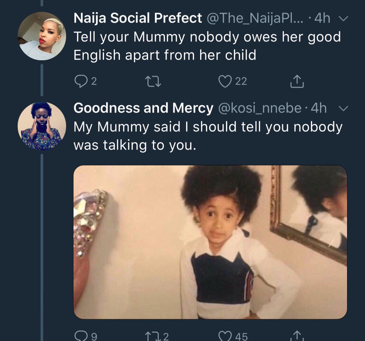 SirALEQ's tweet image. My mummy said I should tell you to leave this app alone 😂 #TrailerJamShow