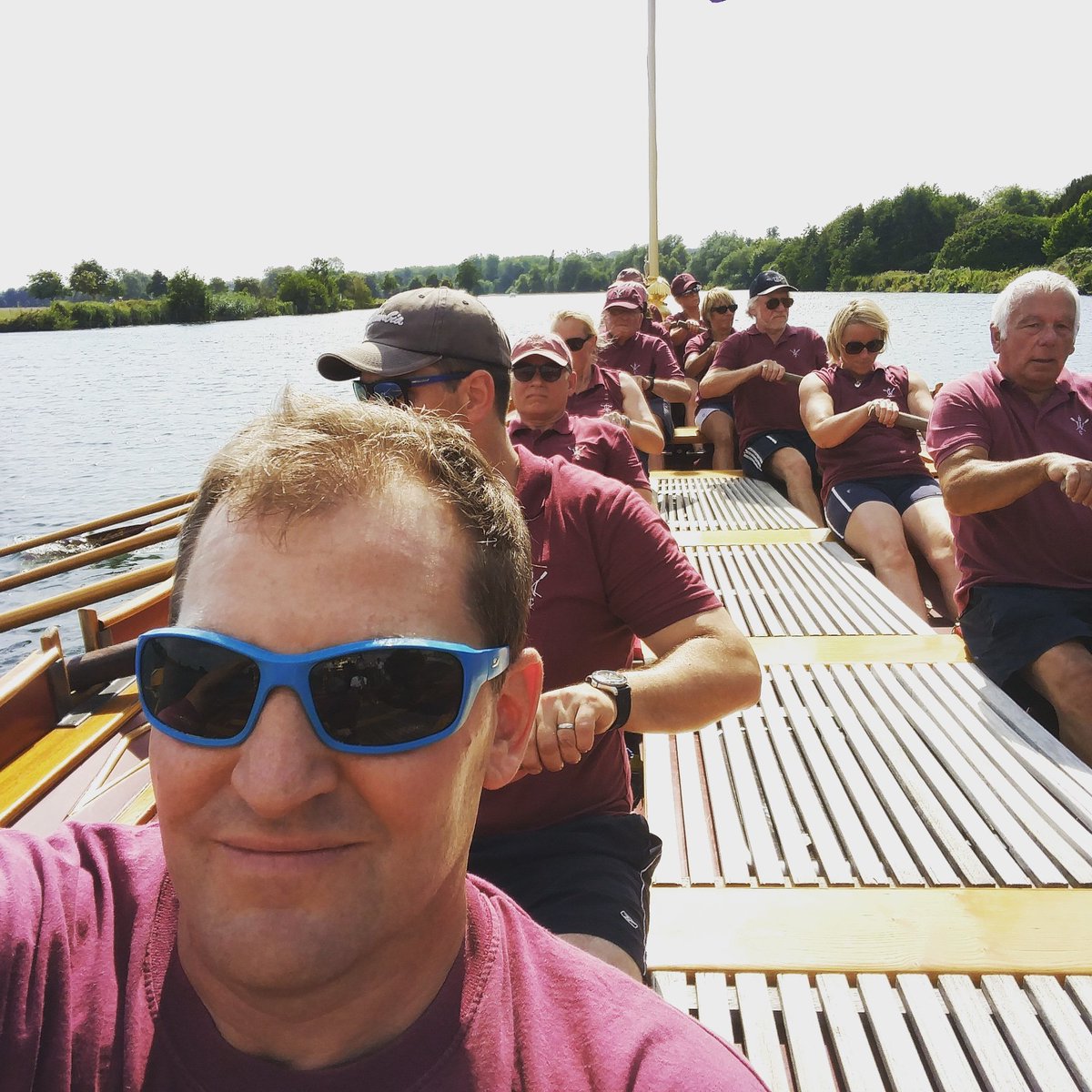 Out rowing the ,#gloriana today.