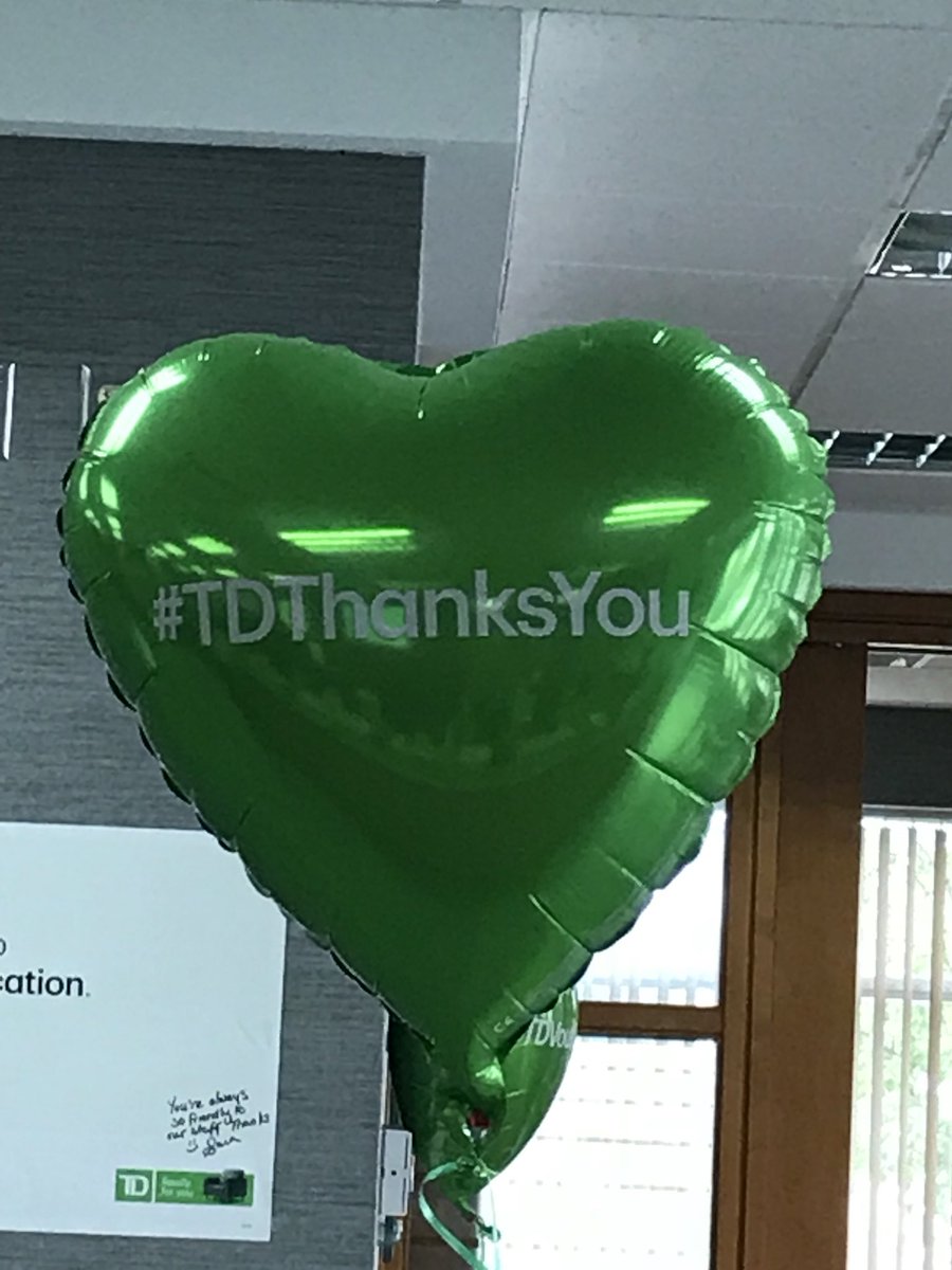 Customer appreciation and Christie’s last day as our amazing leader #farewell #thankyou #TDThanksYou #br2864 <a href="/TD_Canada/">TD (Canada)</a> <a href="/brendavuongtd/">Brenda Vuong</a> @C_Nicolc4 <a href="/sandyvaranasi/">Santhi Varanasi (Sandy)</a> @curtisteven91 @ShaneKennedy_TD