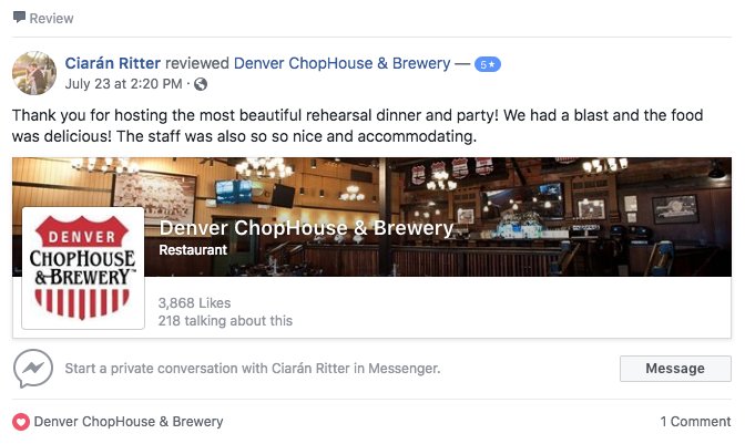 DenverChopHouse's tweet photo. Let The Denver ChopHouse &amp; Brewery host your get-together or celebration! https://t.co/rDJmr9KU1m