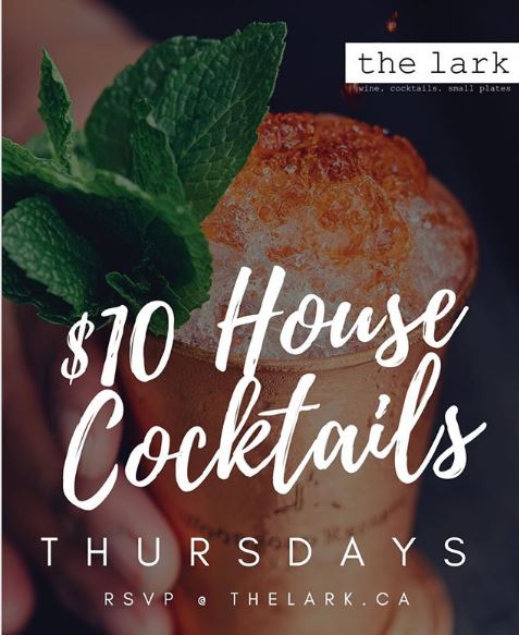 $10 House Cocktails! The perfect way to start your weekend and end your workday. See you after work :) #bellevillesveryown #Belleville #Ontario #TravelOntario #BellevilleFood #BellevilleDrink