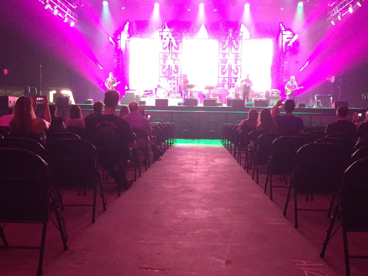 cbarenacc's tweet image. VIP's getting an exclusive look at @CountingCrows sound check. Showtime is getting closer and closer! #bcsarena #viptickets #concertstage