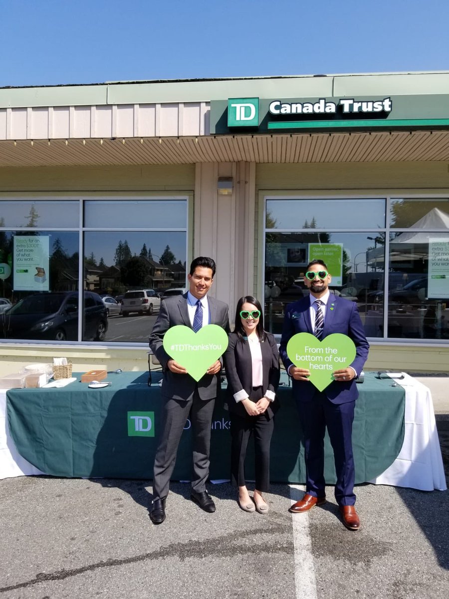 #TDThanksyou Fraser Heights thanking our customers full BBQ lunch. Local Hero next