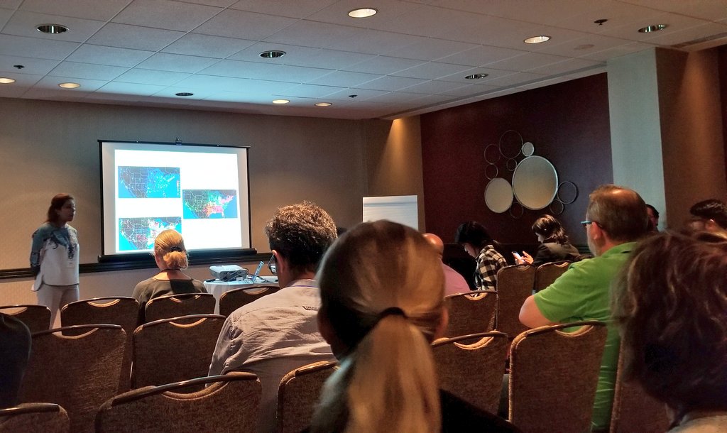 a_researcher_'s tweet photo. #ICCS2018 Leila Hedayatifar is presenting "Social Fragmentation in Various Scales" #SocialFragmentation https://t.co/5srVKlDf3z