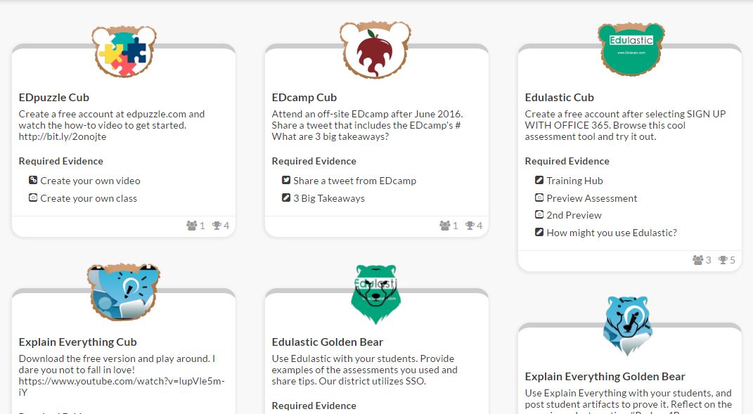 Benjaroome's tweet image. We have launched a full suite of features to optimize @BadgeList for #professionaldevelopment. Come learn about tools for reporting, tagging, bulk awarding and #LMSintegration bit.ly/2FBKybd These plus our evidence tracking features make BL the best platform for #PD.