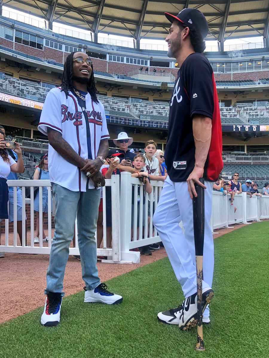 Braves's tweet photo. Welcome to SunTrust Park, @QuavoStuntin! https://t.co/ojabcoALyI
