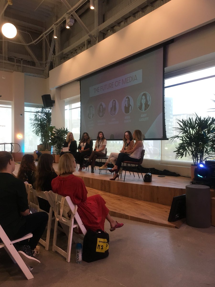 TheStratBrief's tweet photo. We have 4 inspiring panelists from the #ForbesUnder30 list discussing the Future of Media! #WIMDisrupt https://t.co/cXNbsg14tb