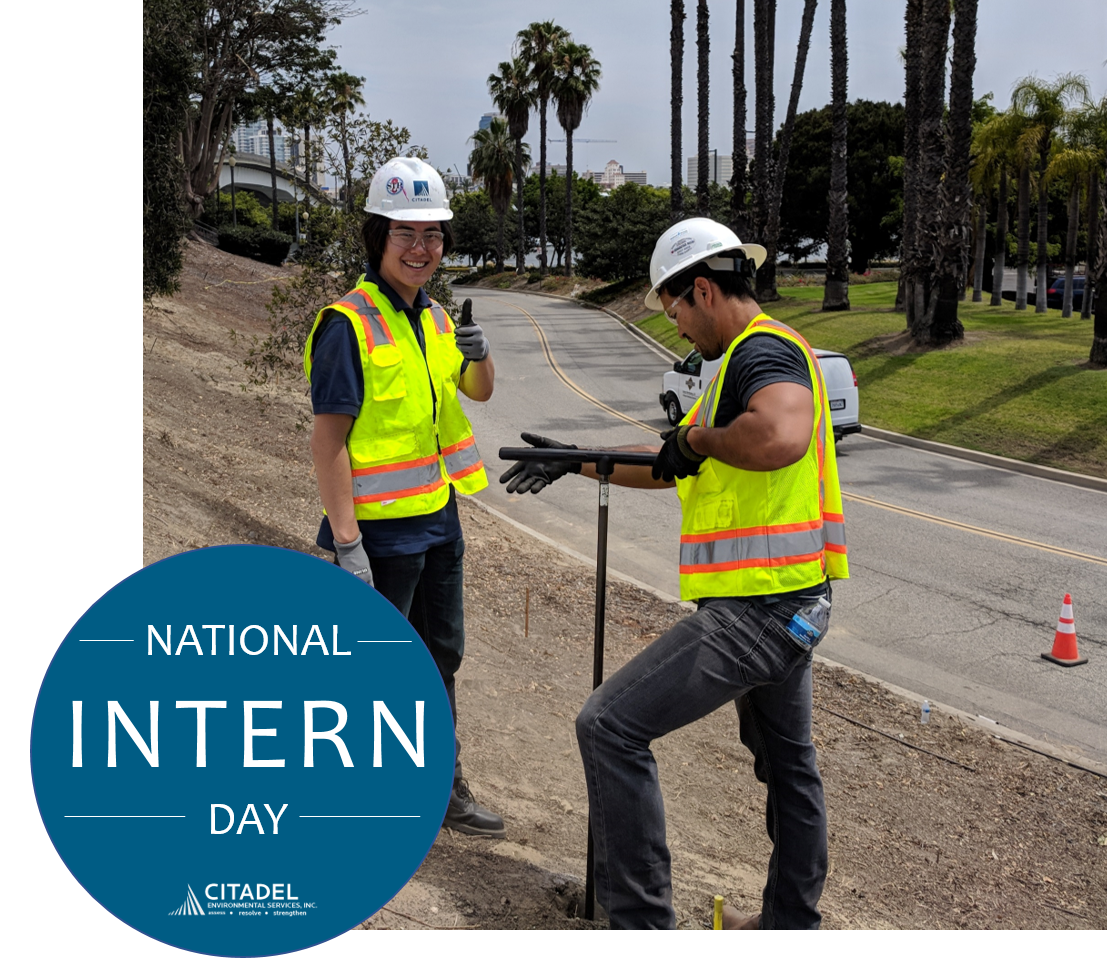 CitadelEnv's tweet photo. Celebrating #NationalInternDay with our returning intern Jackson Cook. #CitadelEHS thanks him for all of his hard work and dedication this summer! https://t.co/o5WEtx3t1f