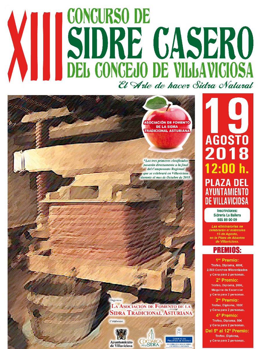 FomentoSidra's tweet photo. Ya tenemos con nosotros, el cartel de esti añu de nuestru concursu de sidre caseru en Villaviciosa @AytoVillaAst
¿Vas perdételo? 
Pronto informaremos de más novedaes por eses feches
#fomentupolasidra https://t.co/yzNR5xmGYA