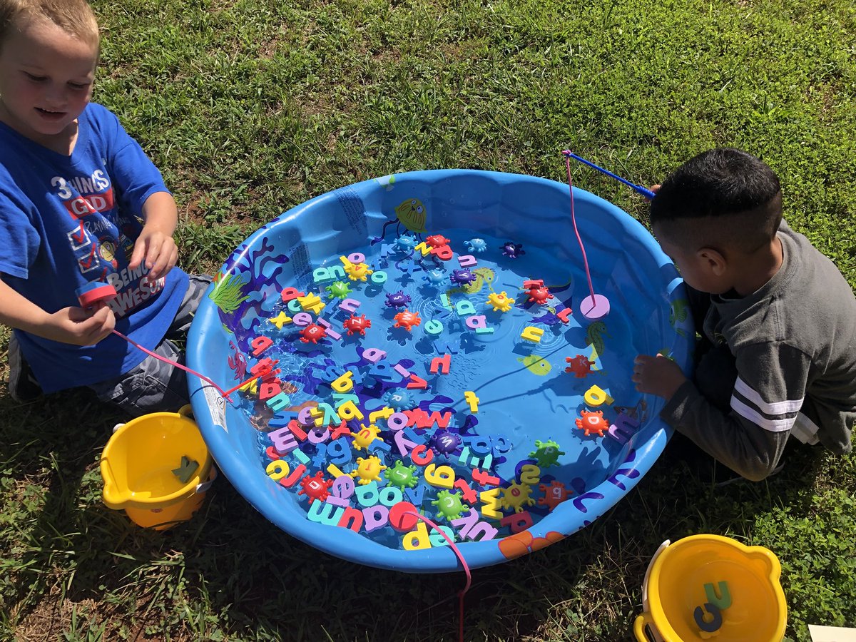 HeyItsPreK's tweet photo. Fishing for letters in our name! #preK #Kindergarten #pathway2k #p2k #wsfcs #wsfcsearlylearning https://t.co/gYTZRtbpzE