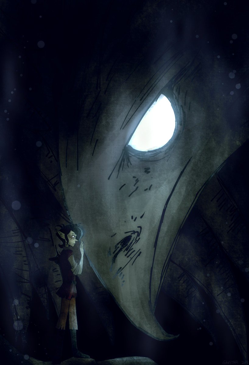 ghostxstar's tweet photo. been thinkin a lot about a Bird Boi Demigod and his Small Friend lately... #DungeonsAndDragons #Vortimer #VitariaCampaign https://t.co/7va4MAM9Y1