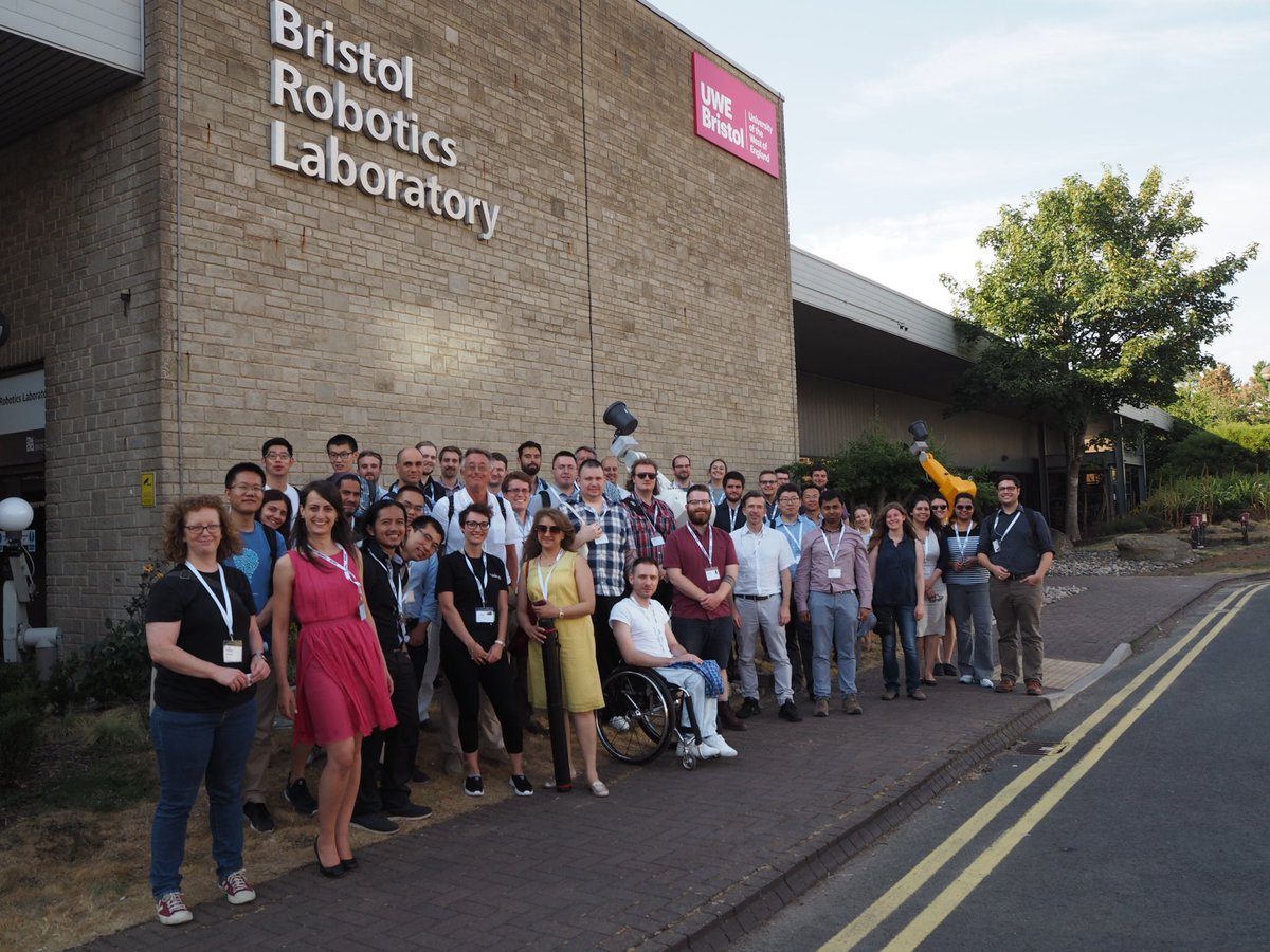 martpalau's tweet image. Happy faces after the @BristolRobotLab tour! 😃 #TAROS2018 #roboticsconference #Bristol #robotics #roboticists #groupphoto @TAROS2018 @UWEBristol @MMGiuliani @AlexSmi36955412
