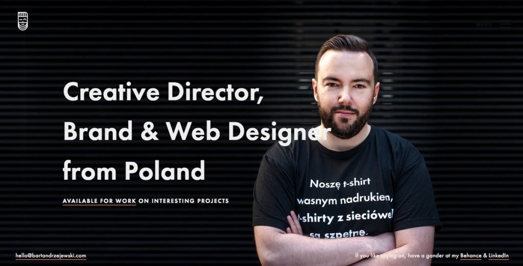 headerluv's tweet photo. New website header posted- Bart Andrzejewski #headerluv #websiteinspiration #designinspiration https://t.co/df9n7GOEkv