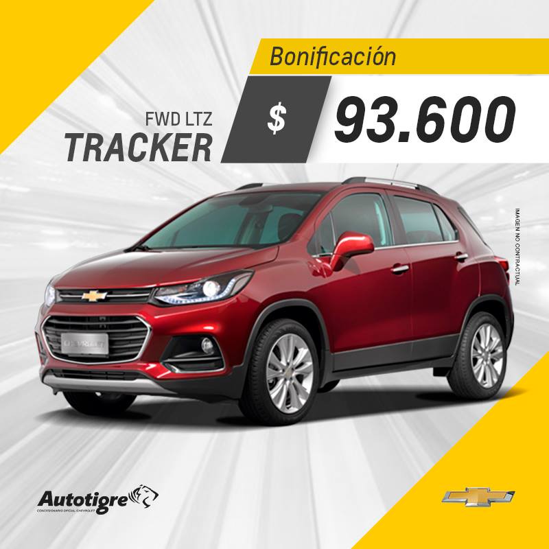 AutotigreChevr's tweet photo. La #Tracker cuenta con un diseño completamente renovado y está equipada con un pack de seguridad activa innovador: alerta de colisión frontal, de cruce de tráfico trasero, de cambio de carril y de punto ciego. ¡Consultá los beneficios del mes: https://t.co/BVM2hsQsGj! https://t.co/jyFyaUkBLZ