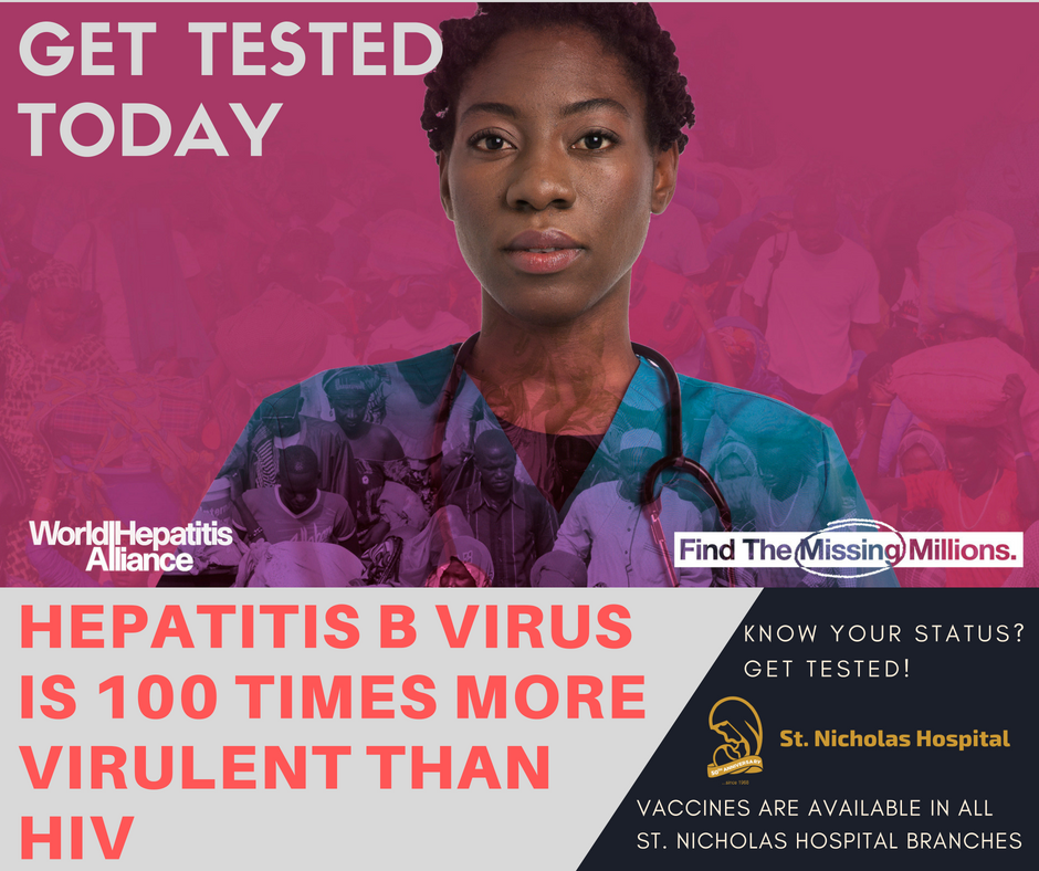 StNicholas_ng's tweet photo. Hepatitis B and C are chronic infections that may not show symptoms for a long period, sometimes years or decades. At least 60% of liver cancer cases are due to late testing and treatment of viral hepatitis B &amp; C. Timely testing and treatment of hepatitis B and C can save lives. https://t.co/Yj8JLwOrBU