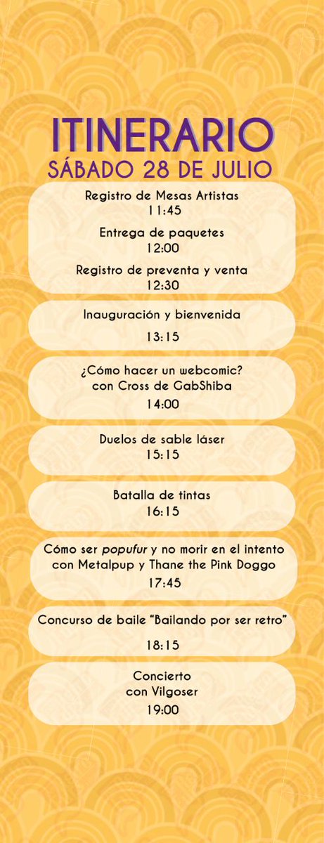 FurrySummerMx's tweet photo. Les presentamos nuestro itinerario para este fin de semana!
Añadimos un día a nuestro evento, pensando en los que quieren conocer la ciudad! #FurrySummerMexico #RetroFurs https://t.co/M6zUgwpaeq