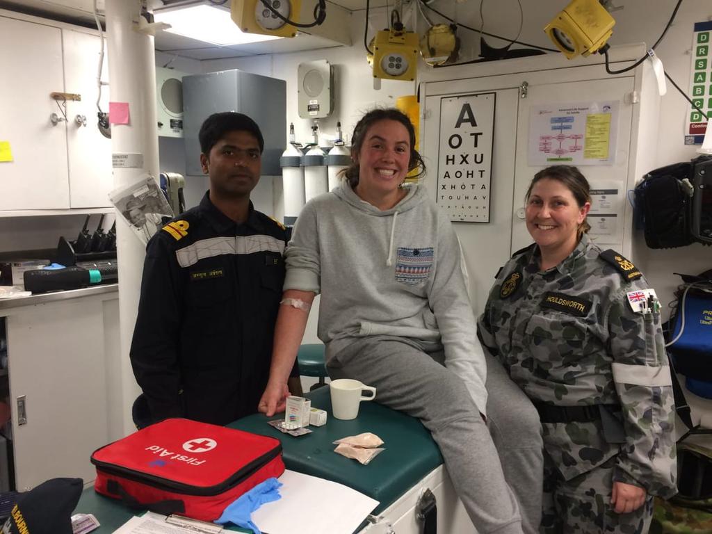 Akash जैन Modi Ka Pariwar 🇮🇳 (@cantstopulovinm) on Twitter photo #PositiveIndia
INS Sahyadri whilst operating deep into Pacific for #RIMPAC18 (RIM of PACific), provided medical assistance to #Australian ship HMAS #Melbourne by sending her Medical Officer by boat to attend a 20-year-old female sailor (in 3rd pic)
<a href="/indiannavy/">SpokespersonNavy</a> <a href="/nsitharaman/">Nirmala Sitharaman</a> #PositiveIndia
INS Sahyadri whilst operating deep into Pacific for #RIMPAC18 (RIM of PACific), provided medical assistance to #Australian ship HMAS #Melbourne by sending her Medical Officer by boat to attend a 20-year-old female sailor (in 3rd pic)
<a href="/indiannavy/">SpokespersonNavy</a> <a href="/nsitharaman/">Nirmala Sitharaman</a>