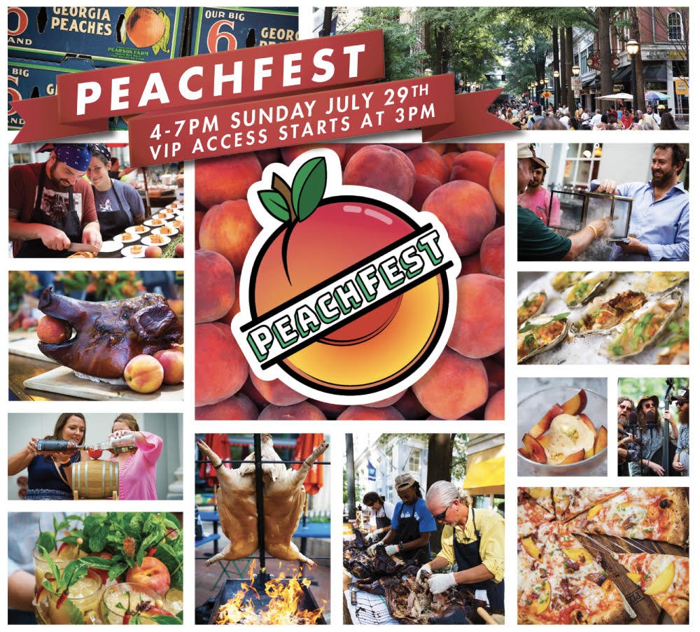 The <a href="/ATLPeachFest/">PeachFest</a> is on Sunday July 29! It's one of the best food festivals in the #ATL! #Save #Share #Go #GeorgiaSummerLife #support #sustainable #georgiagrown #peaches #KidsUnder12Free. Head over to peachfest.org to get your tickets &amp; score 50% OFF with code PEACHPUP