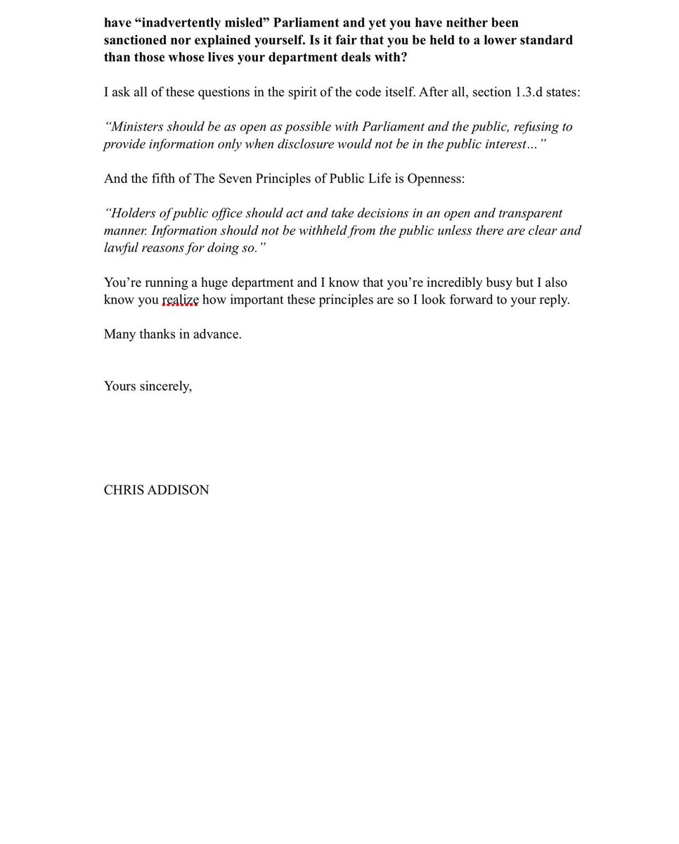 .<a href="/EstherMcVey1/">Esther McVey</a> Hi, Esther. This should be with you by now. I look forward to your reply.