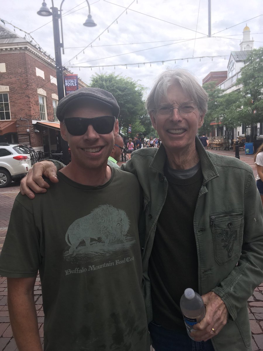 Our very own Toby Garland with rock legend Phil Lesh. What a long strange trip it continues to be....😳