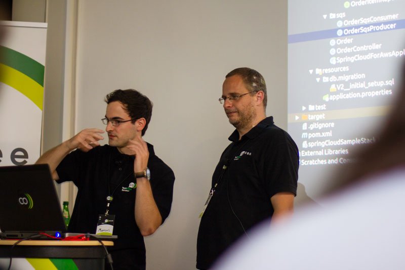 coseeaner's tweet photo. Einfache Konfiguration von Cloud Services? @wolkenarchitekt und Marcus berichten über "schnelles Aufsetzen von Cloud Ressourcen mit Spring Cloud" in der @awscloud.
#coseetechtalks #SpringConfig #AWS #SpringBoot #Java https://t.co/aTH1VuD2qm