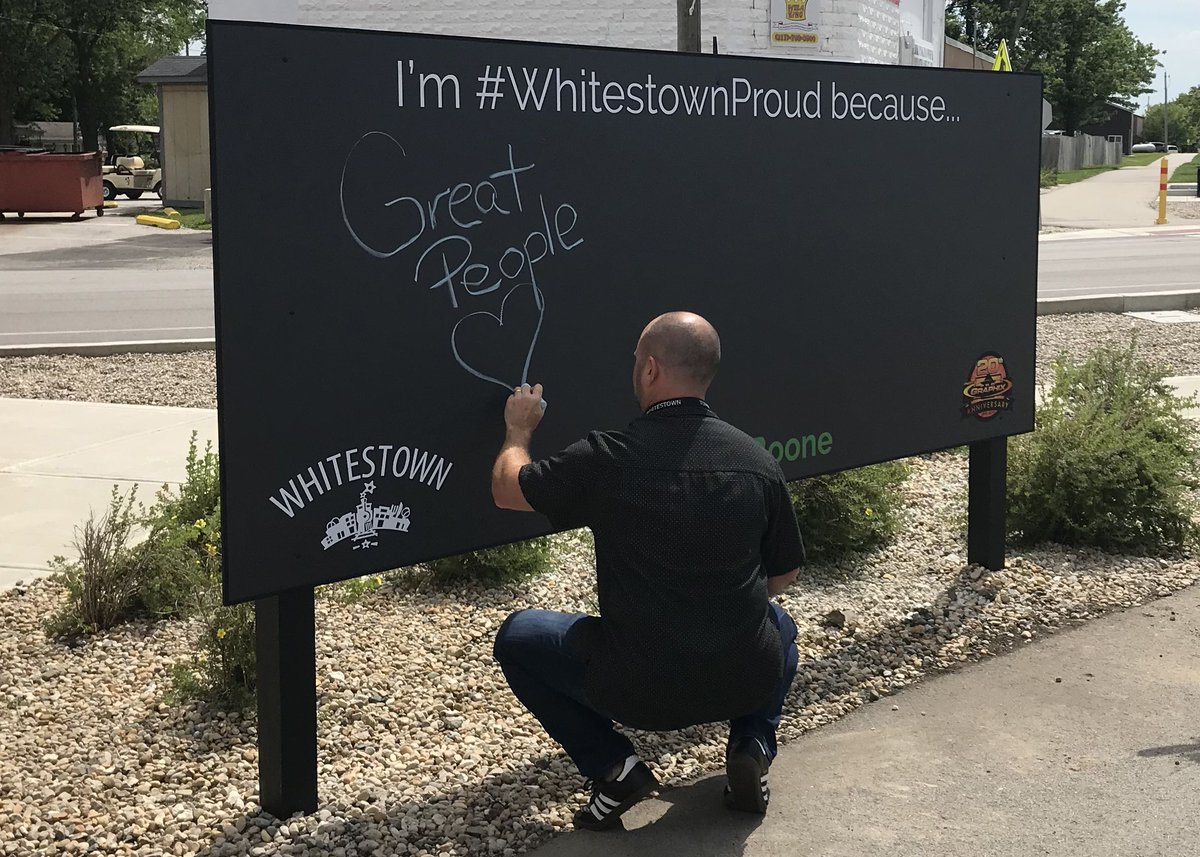 BetterInBoone's tweet photo. We partnered with @IndysProGraphix and local leaders to install community chalkboards in @WhitestownIN and @ZionsvilleIN. Read more about their purpose and where you can find them: https://t.co/wH80AUA6ah #BetterInBoone #WhitestownProud #ZionsvilleRocks https://t.co/QXhVscoBST