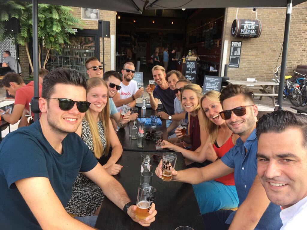 Goodbye, maar niet vaarwel borrel Michiel Maas! Gaan je missen gozer! #proost #sportvibes