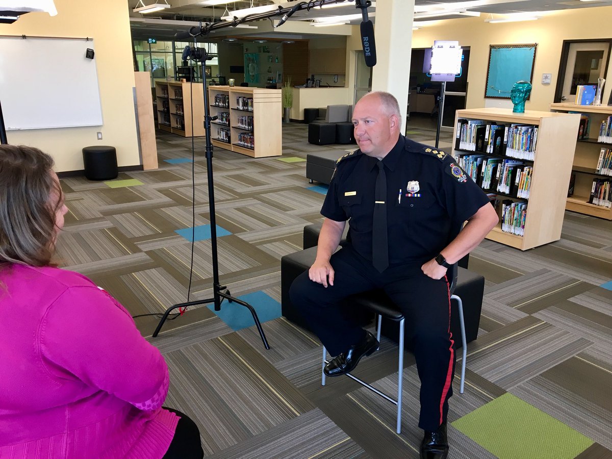 evanbrayshow's tweet photo. Quick stop at a beautiful school library to discuss the importance of school attendance in a video message. @UnitedWayRegina reminding us that #attendancematters! #dontmissaday #attendtoday #success #workingtogether https://t.co/ixxb6cyFHd
